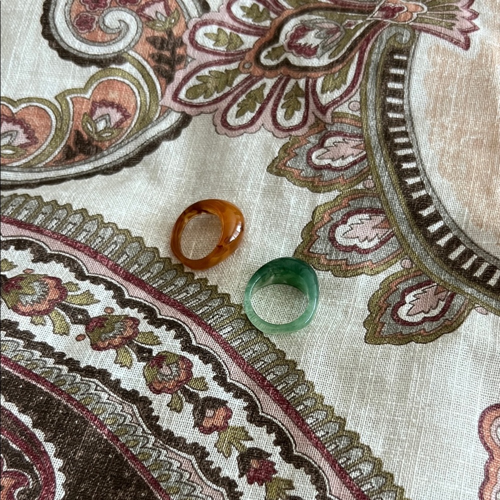 Set of Two Vintage Style Rings